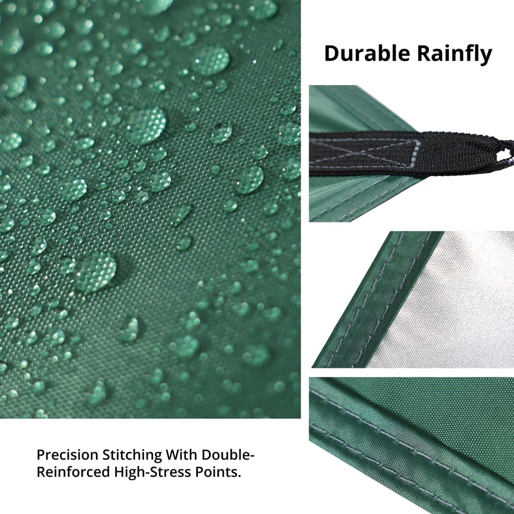 Camping Tarp,3000mm Waterproof & UPF 50+ Sun Protection Rain Fly Tarp - Lightweight Portable Camping Shelter with