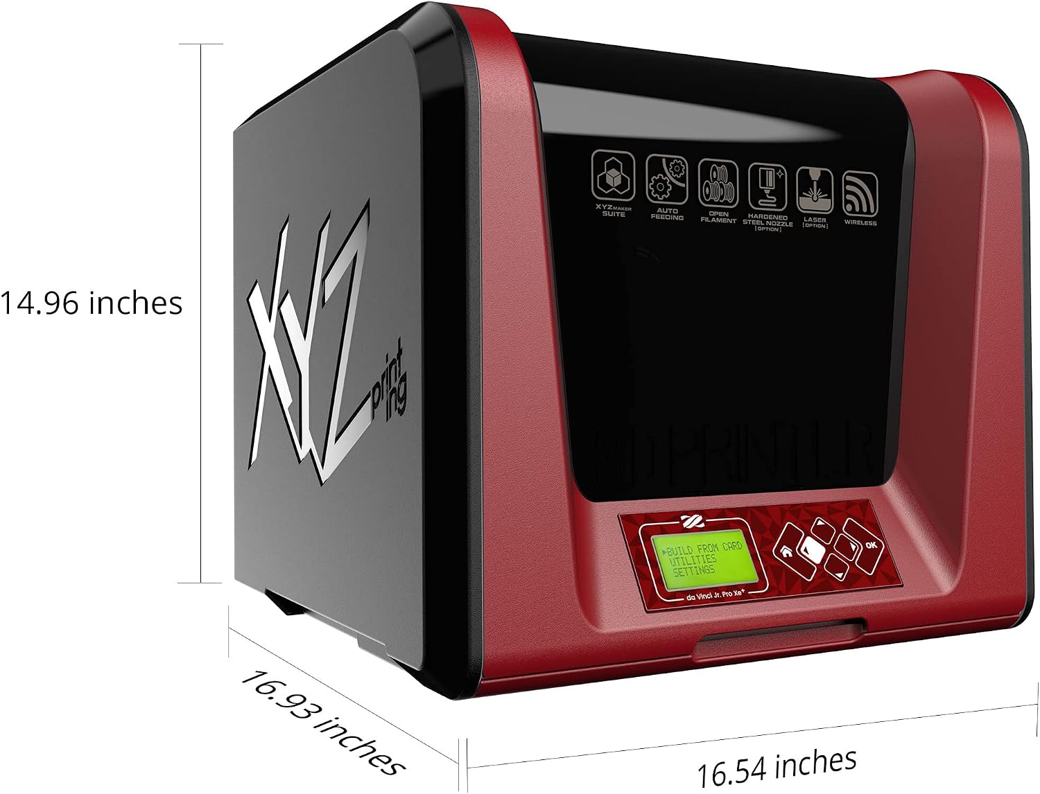 Da Vinci Jr Pro XE+ 3D Printer Harden Steel Nozzel Fully Open Source 3D Printers Printing Size 6.9” x 6.9” x 6.9”