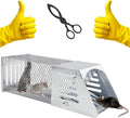 Humane Rat Trap Chipmunk Traps, Multi-Catch Reusable Mouse Trap for Home/Garden/Warehouse, Humane Mouse Traps- Safe &