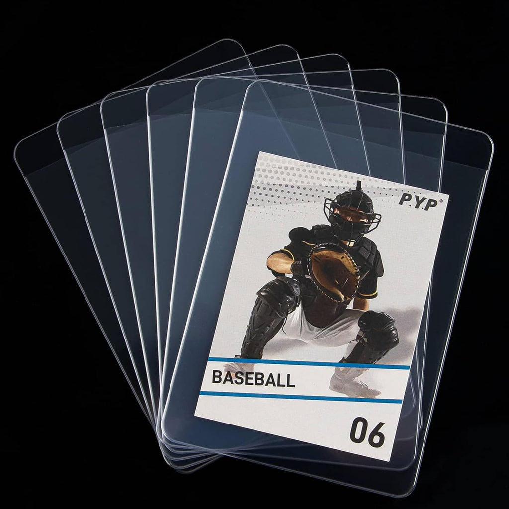 200ct Semi Rigid Card Holders - Card Sleeves for Trading Card with 1/2" Lip Sleeves Fit Standard Grading Cards