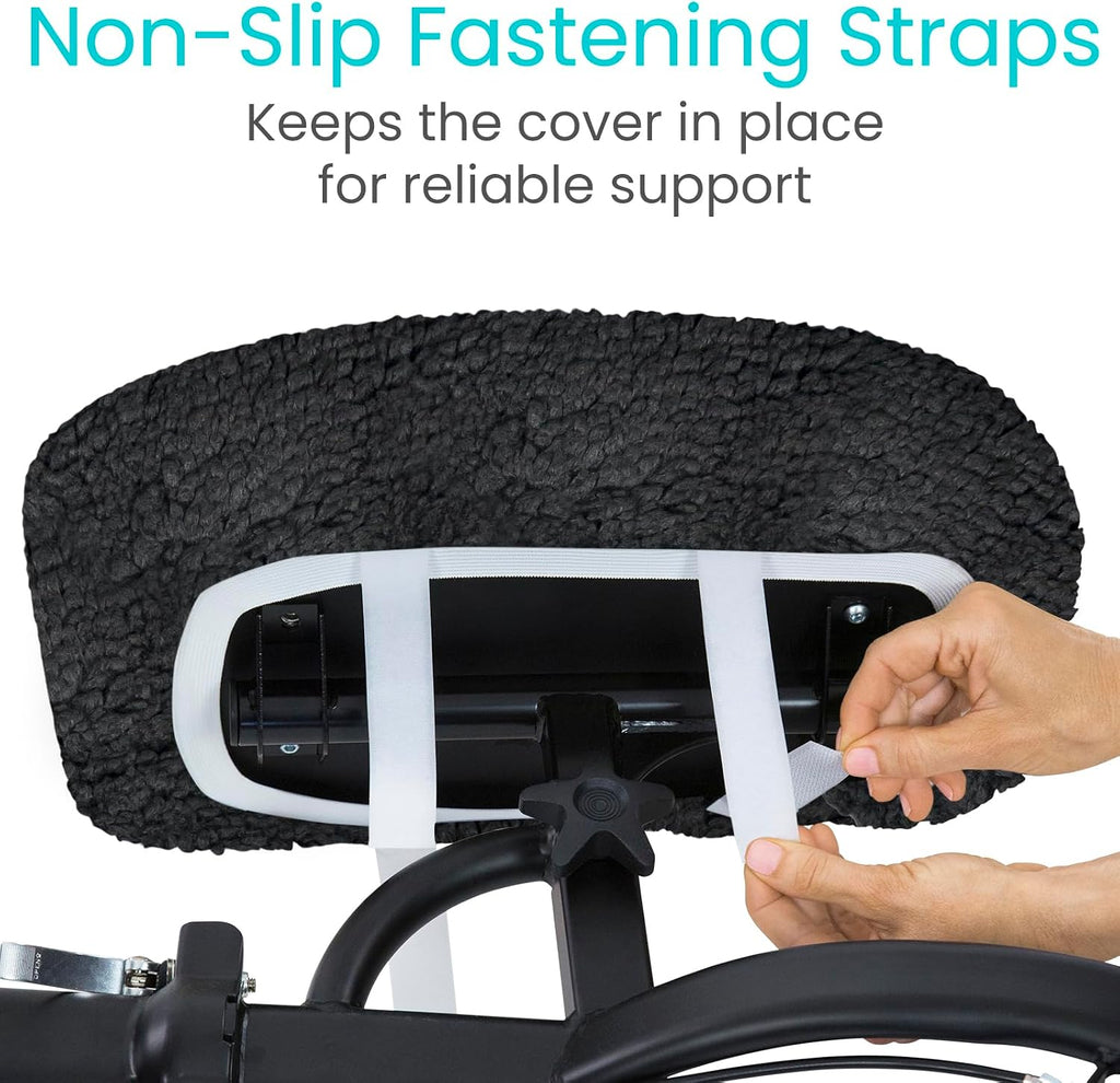 Knee Scooter Pad Cover - Soft Adult Sheepskin Memory Foam