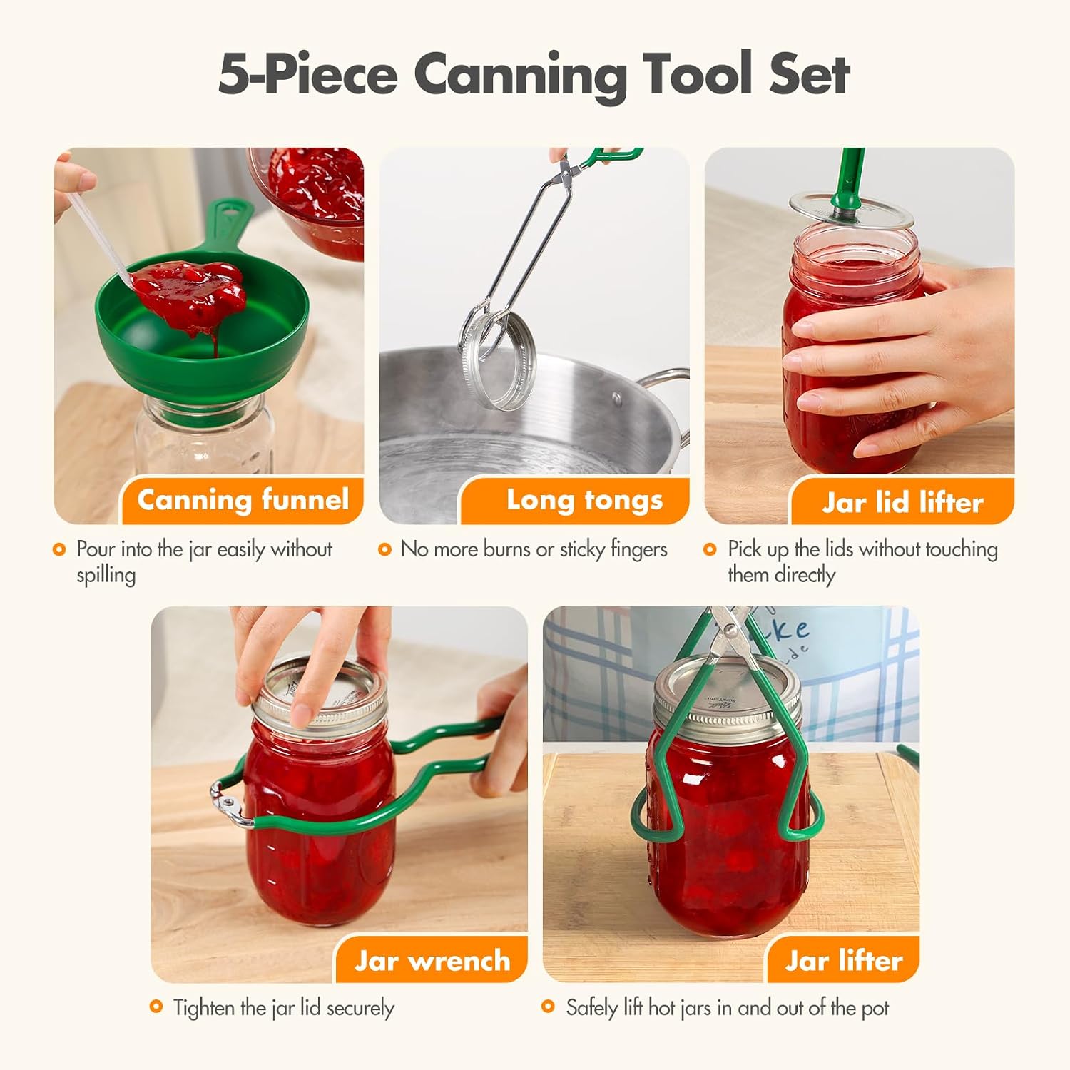 21.5Qt Water Bath Canner with Glass Lid and Jar Rack