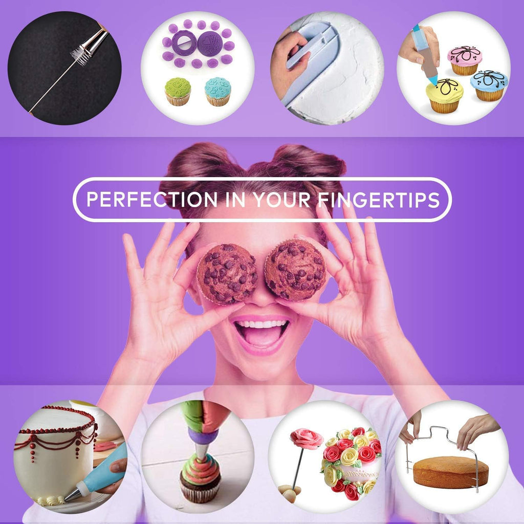 138 Cake Decorating Kit, Baking Supplies Tools for Beginners & Pros