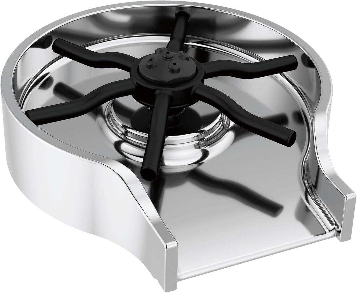 Chrome Metal Glass Rinser for Kitchen Sink, Cup Washer for Sink, Bottle Washer, Chrome GR250
