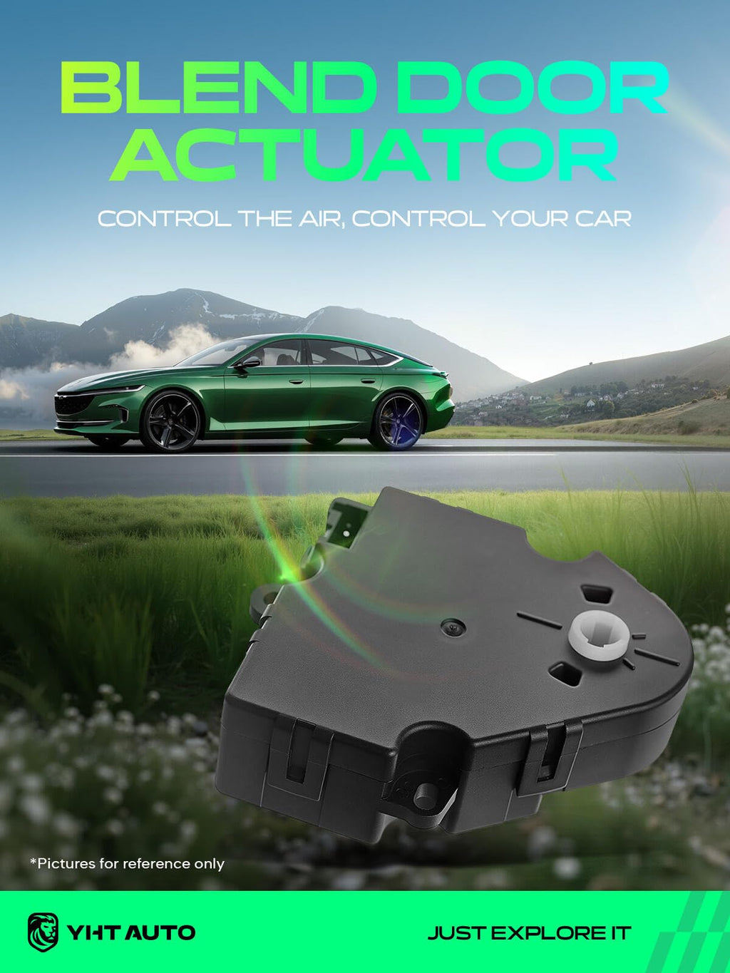 YHTAUTO HVAC Heater Blend Door Actuator for Chevrolet, GMC, Hummer