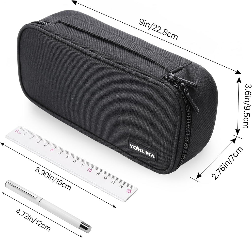 Pencil Case Big Capacity Pencil Pouch Bag Box for Girls Boys Gift | Durable Zipper With Handle, Aesthetic Pen Case