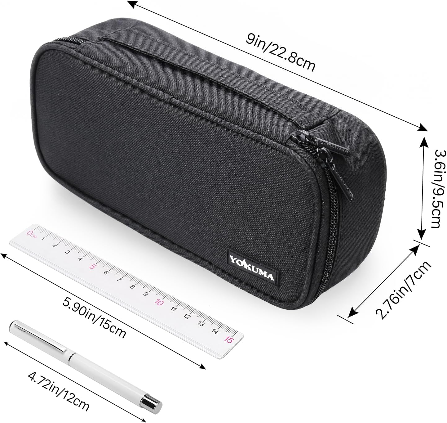Pencil Case Big Capacity Pencil Pouch Bag Box for Girls Boys Gift | Durable Zipper With Handle, Aesthetic Pen Case