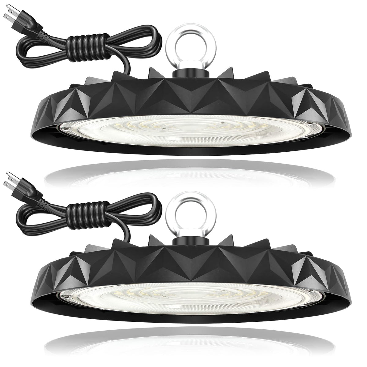 High Bay Led Shop Lights 150W, 2Pack, 6000K Daylight