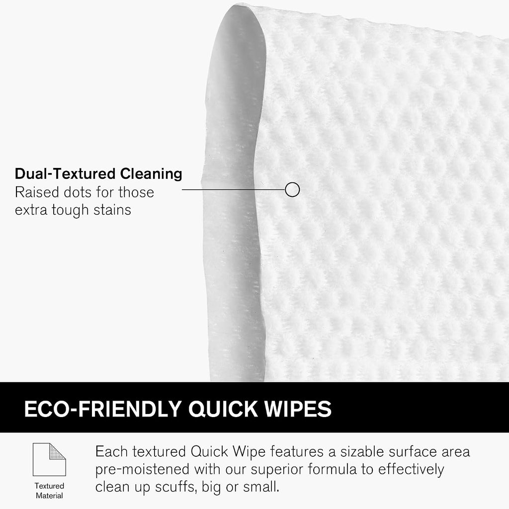 Plant-Based Quick Wipes, Shoe Cleaner, 30 Pack, Individually Packed, Sneaker Care, Ideal for Footwear, Safe for