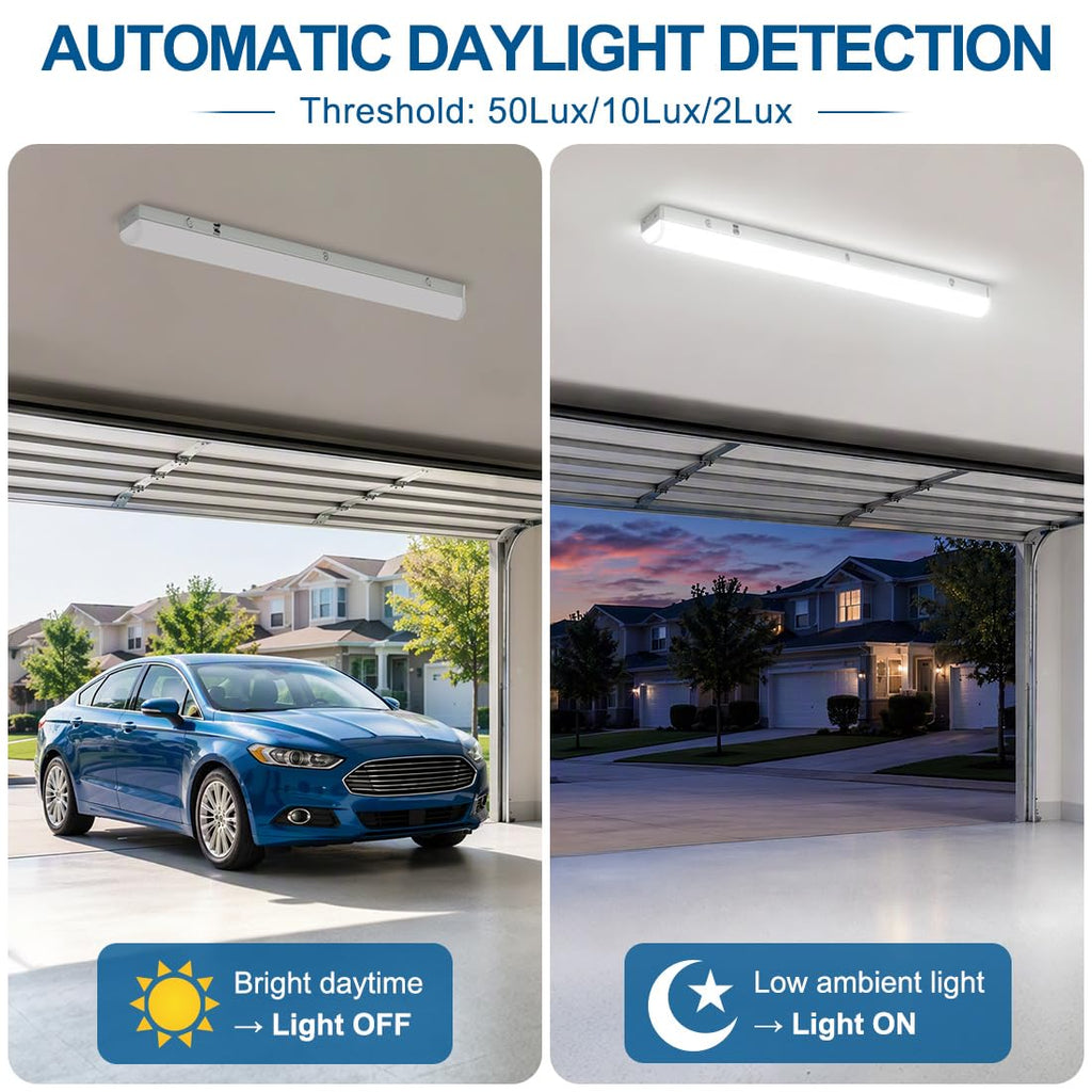 4FT LED Linear Light Fixture with Motion Sensor 1Pack, 40W/32W/24W
