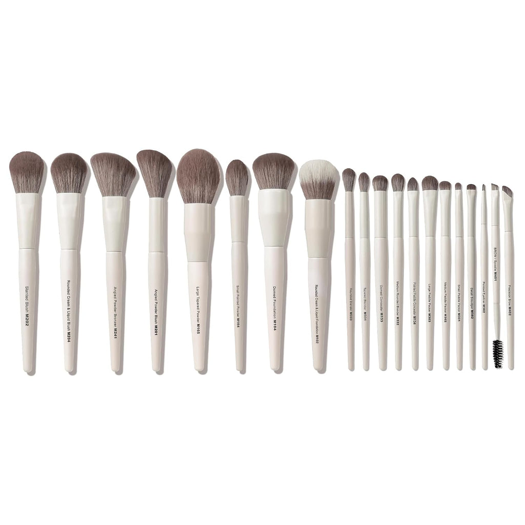 Makeup Brushes 20 Ready Set Pro Face& Eye Makeup Brush Set Labeled