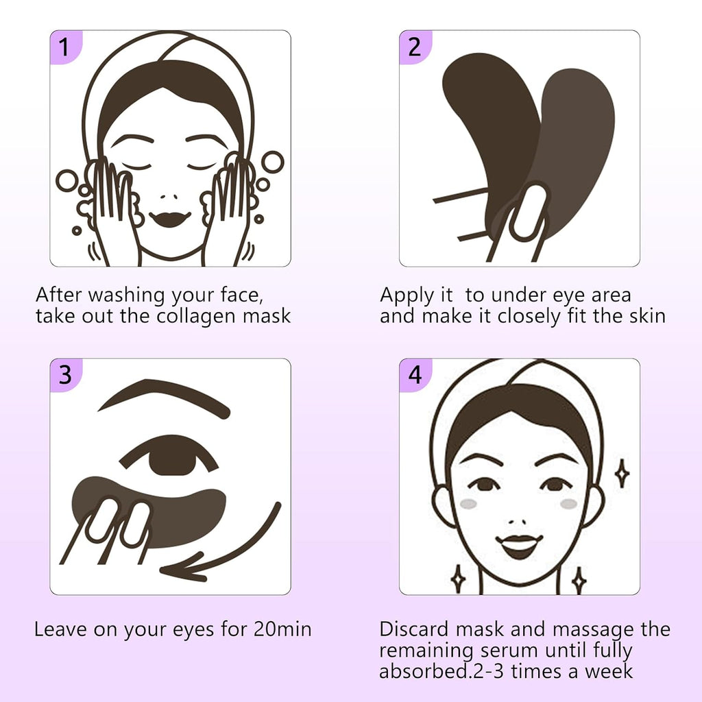Under Eye Patches, 30 Pairs Retinol Eye Mask, Collagen Eye Patches Pad For Dark Circles & Puffy Eyes Dark Circles and
