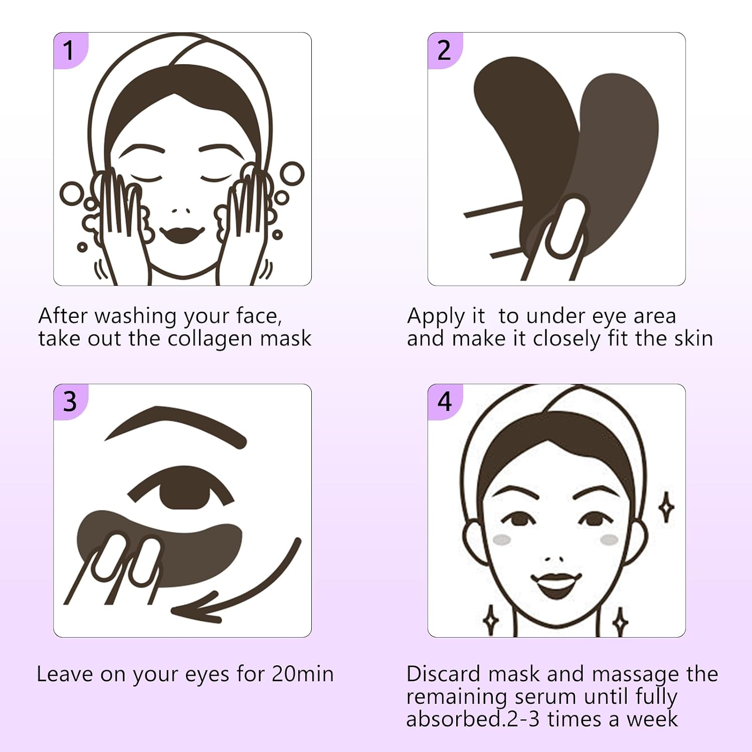 Under Eye Patches, 30 Pairs Retinol Eye Mask, Collagen Eye Patches Pad For Dark Circles & Puffy Eyes Dark Circles and