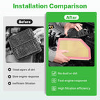 Engine+Cabin Air Filter Fit for 2020-2026 Silverado 2500HD/3500HD