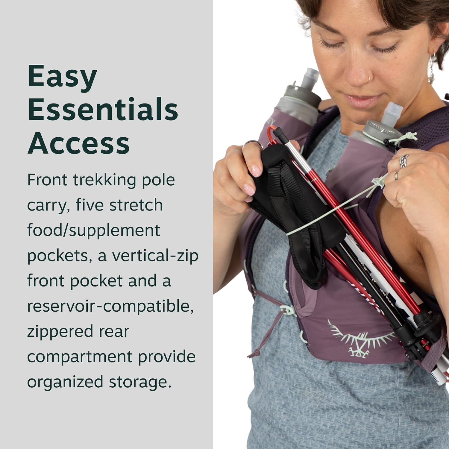 Dyna 1.5L Women's Running Hydration Vest with Hydraulics Soft Flasks