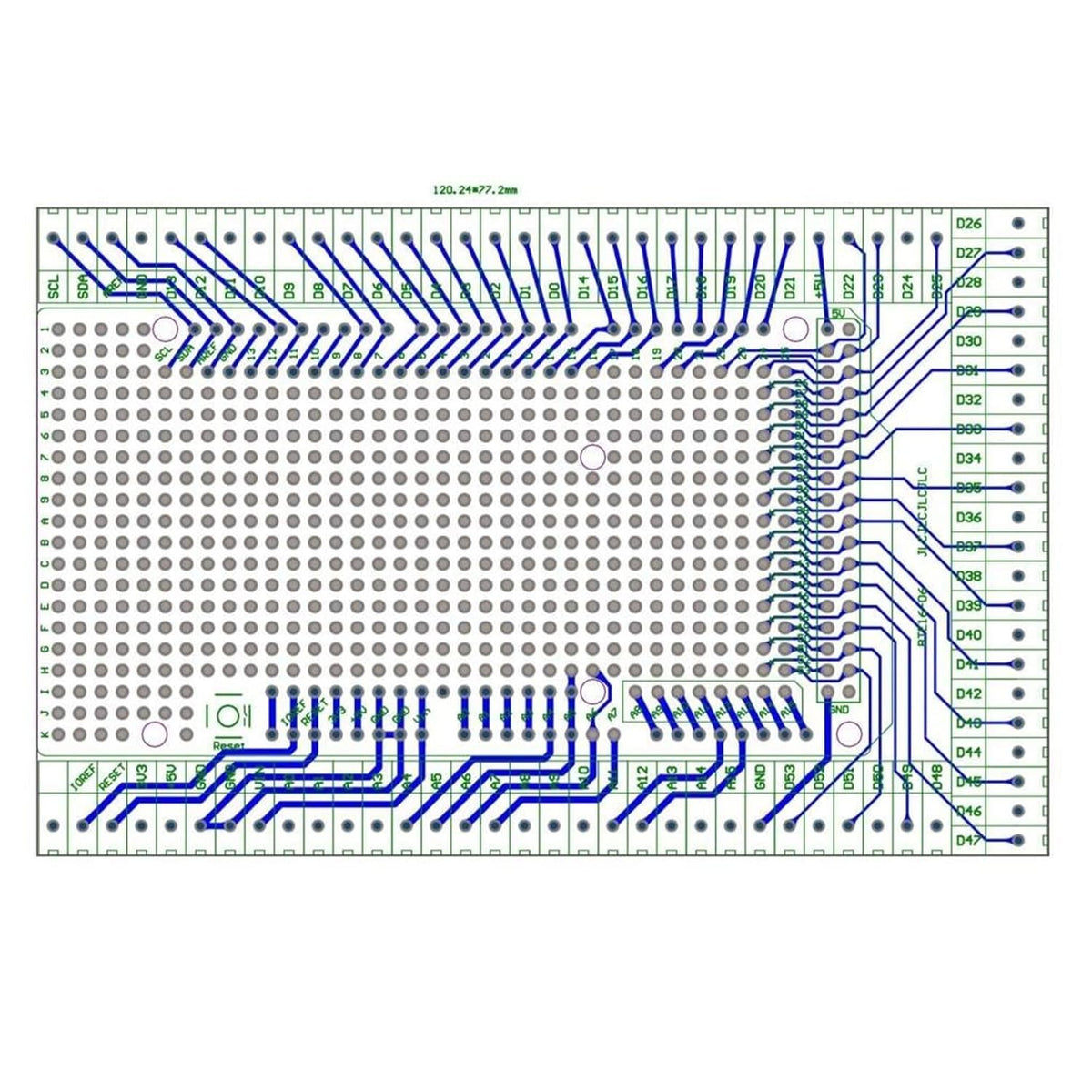 Mega 2560 R3 Prototype Screw Terminal Block Board Pre-soldered Kit