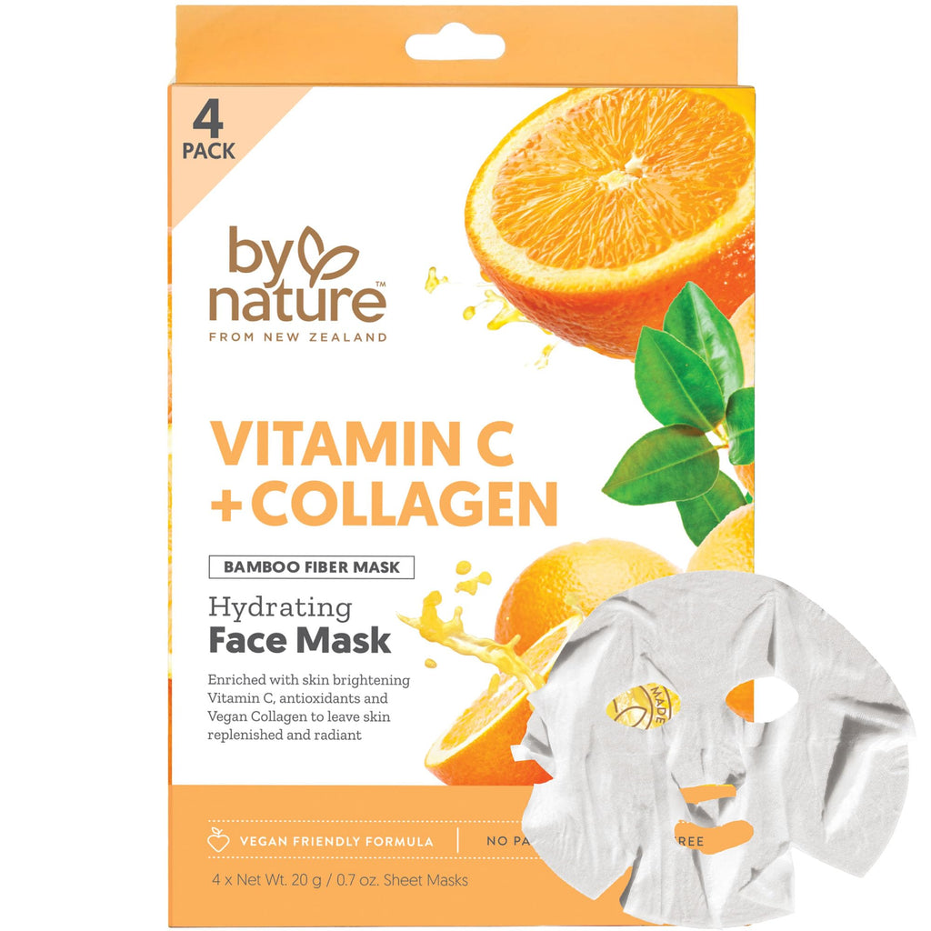 Vitamin C + Collagen Sheet Mask with Vitamin E - 4-Pack