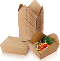 50 Pack Kraft Take Out Food Boxes, 36OZ Paper To Go Boxes