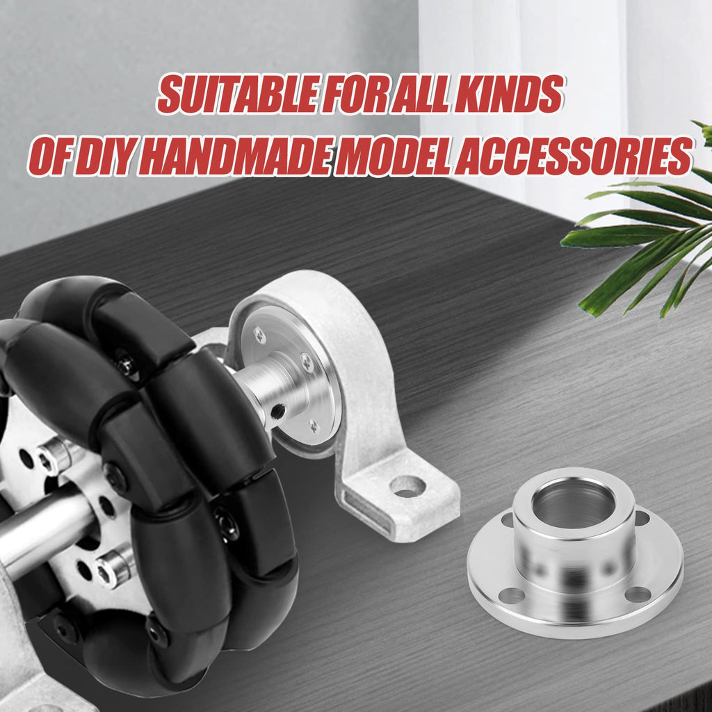 QCQIANG 5PCS 12mm Flange Coupling, Motor Shaft Coupler, Flanged Shaft Mount, for DIY Handmade Model
