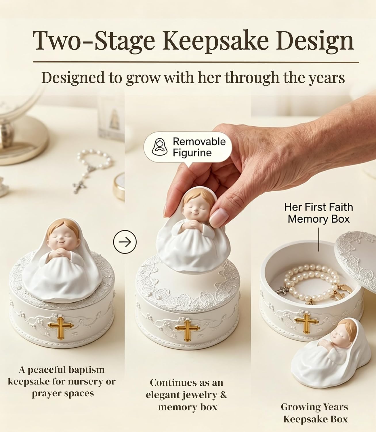 Baptism Gifts for Girl, Meaningful Gift for Baptism Celebrations