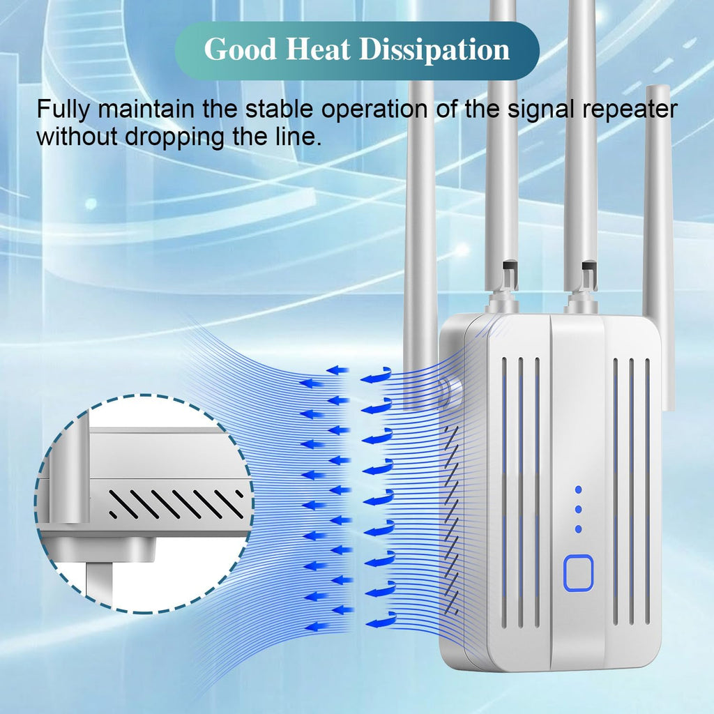 WiFi Extender Signal Booster for Home: 2026 Internet Repeater Long Range Up to 9995 Sq. Ft. Whole Home WiFi Coverage
