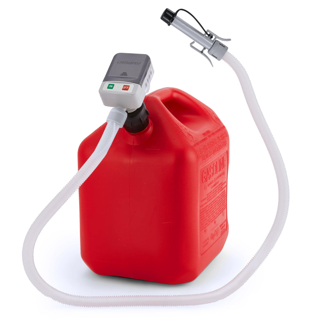 Deway Fuel Transfer Pump, Precision Auto-Shutoff Nozzle, 2.4 GPM, 51 in