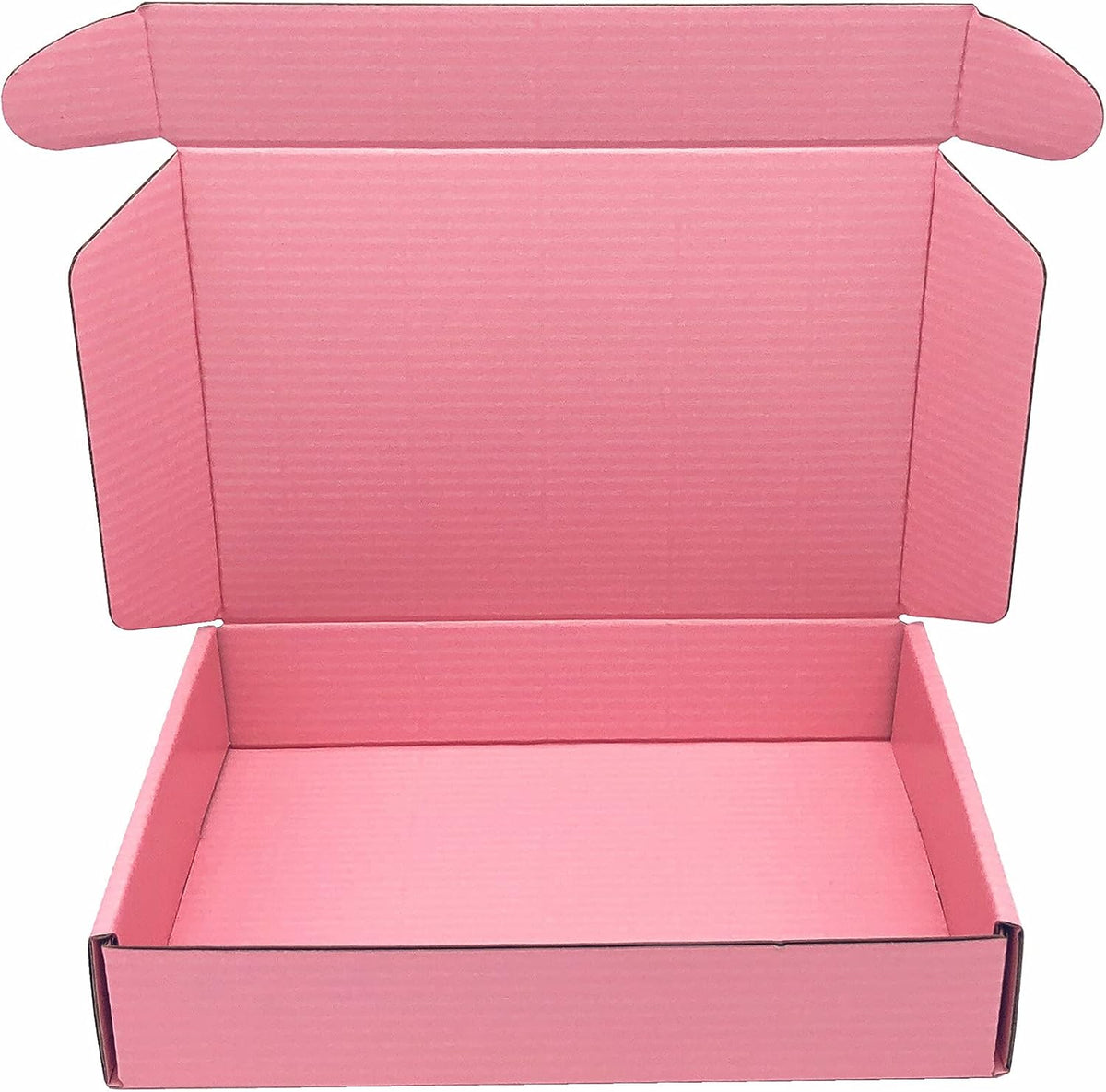 Small Shipping Boxes 8x5.5x1.6 Inch, Pink Cardboard Box Mailers 25 Pack