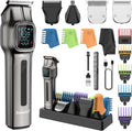 Beard Trimmer for Men: 12-in-1 Professional Mens Grooming kits -180Min Runtime Cordless Hair Clippers - IPX7