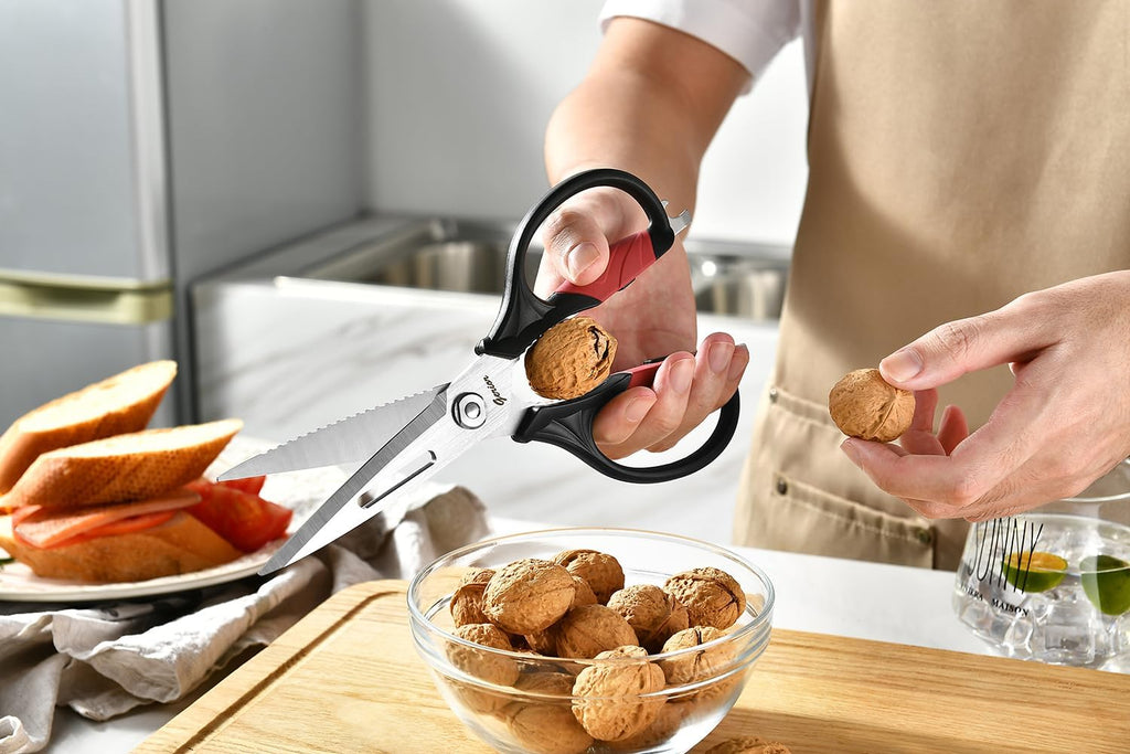 Kitchen Scissors - Heavy Duty Utility Come Apart Kitchen Shears for Chicken, Meat, Food, Vegetables - 9.25 Inch Long