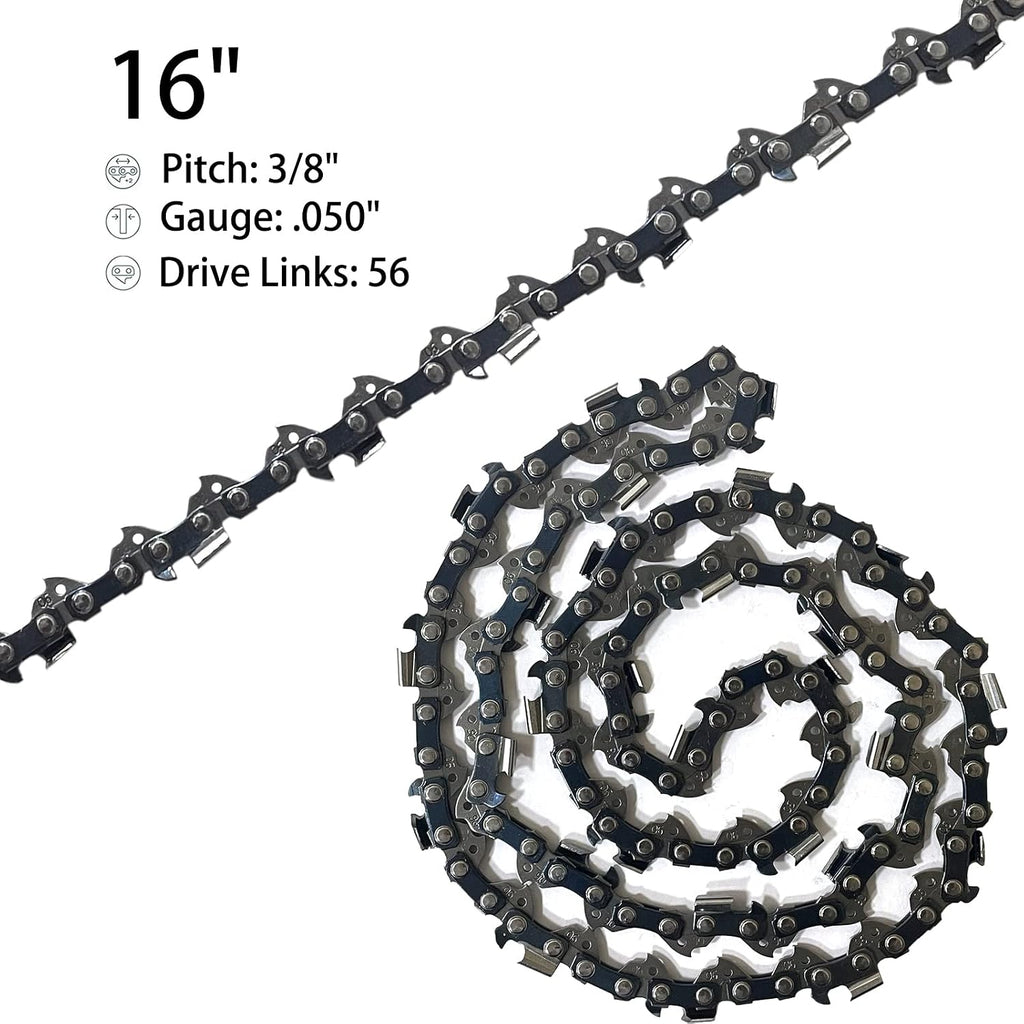 2PC 16 Inch Chainsaw Chain for Husqvarna 135, 240, 120 Mark II Chainsaw | Opuladuo 16 Inch Replacement Chain for WEN
