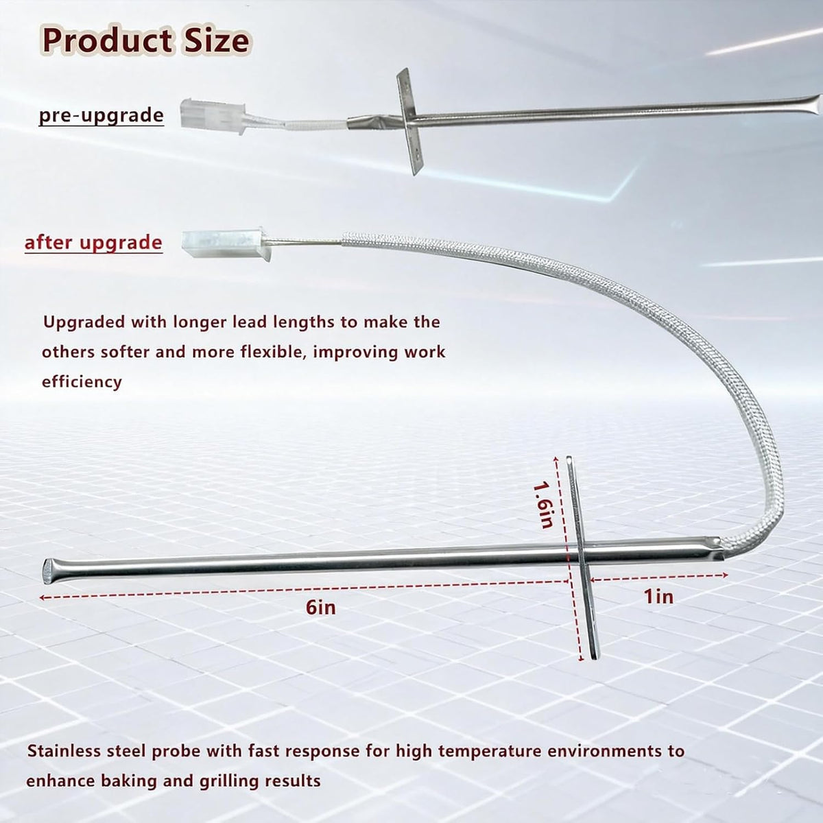 316490000 Oven Temperature Sensor Probe 316490003 Replacement Oven Parts