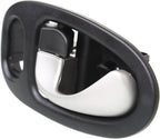 Garage-Pro Interior Door Handle Compatible with 2002-2005 Saturn Vue Front, Driver Side Black Bezel with Silver Lever