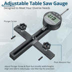 ALLmeter Table Saw Alignment Gauge,Digital Dial Indicator,3/4in Miter Slot