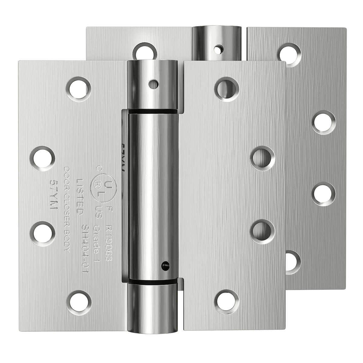 2 Pack Self Closing Door Hinges 4.5 Inch, Spring Loaded Door Hinges