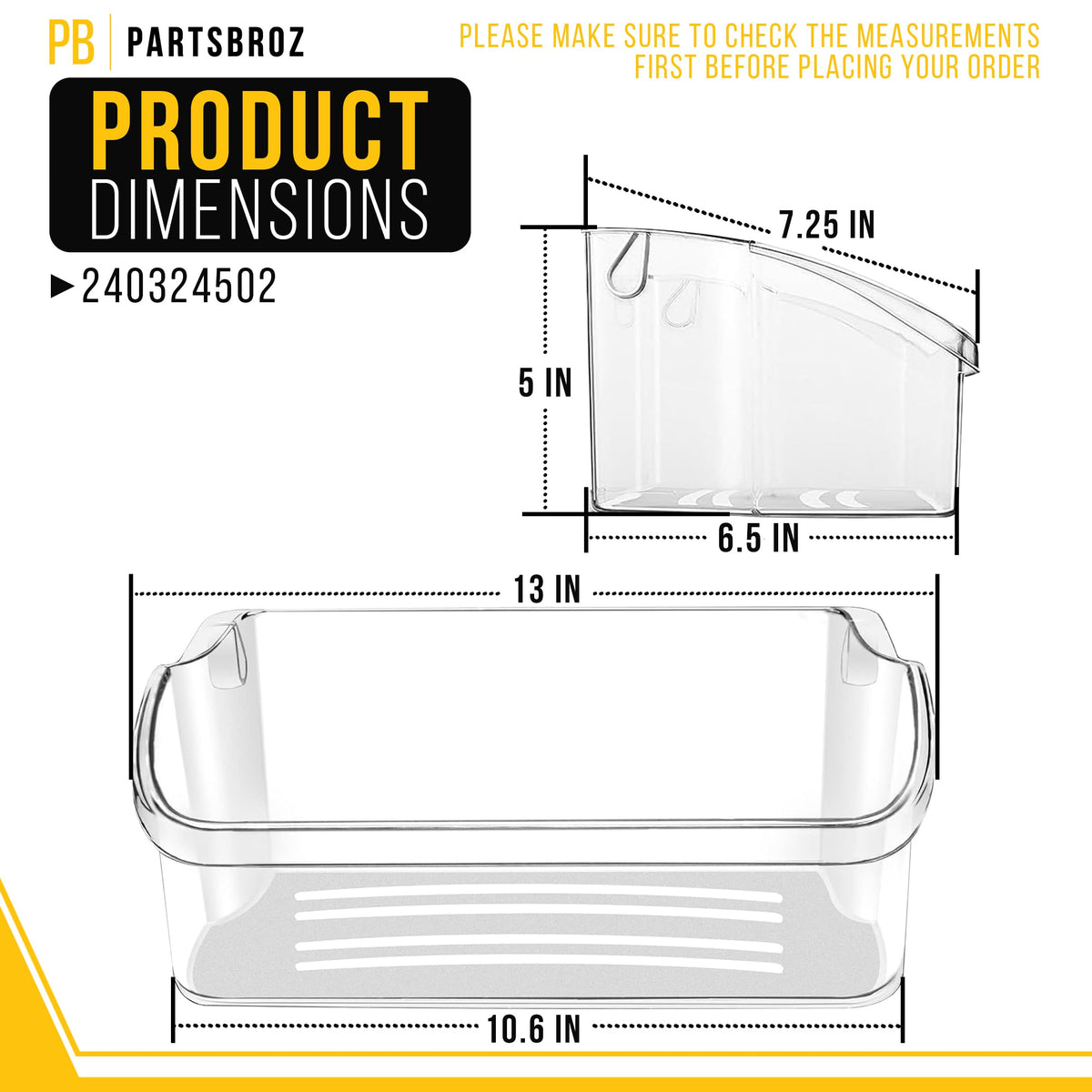 Refrigerator Door Bin for Frigidaire FFSS2315TE4