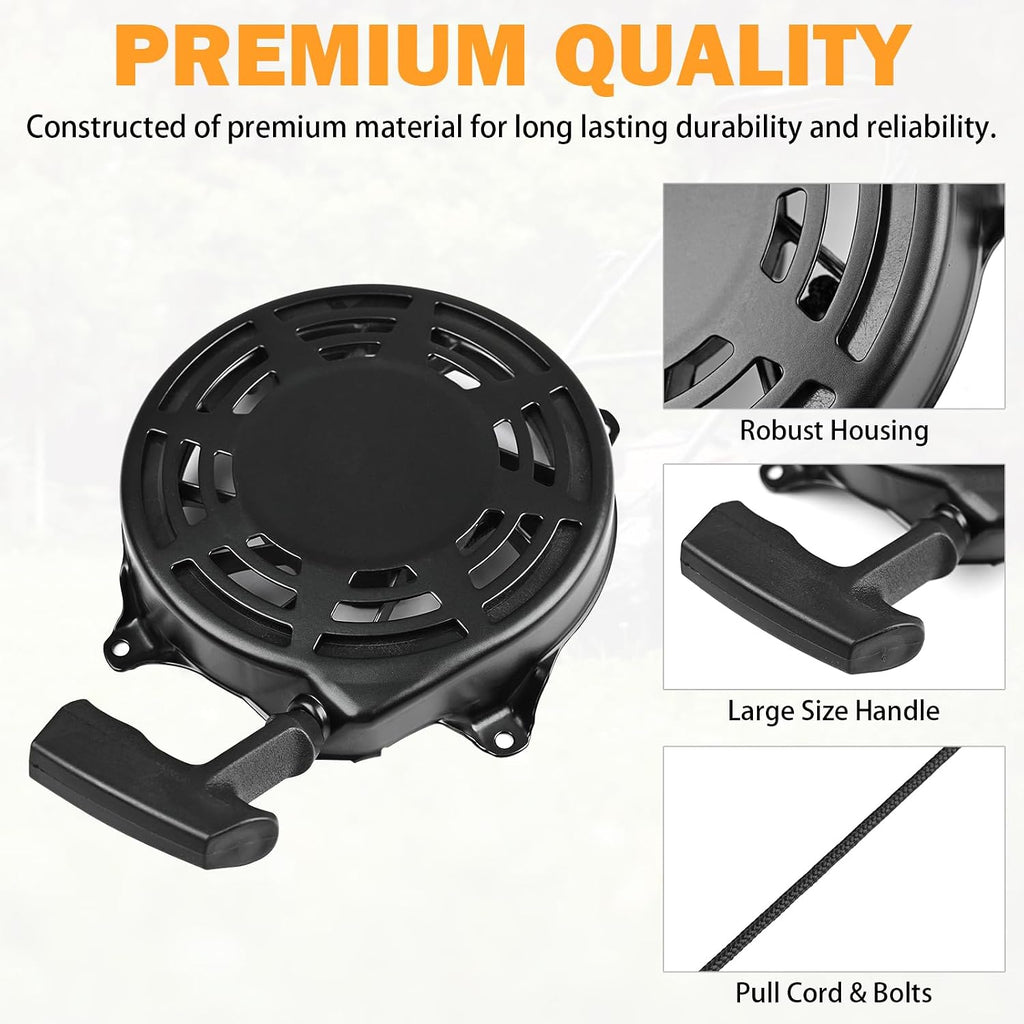 497680 Rewind Starter for Briggs & Stratton Lawn Mower Pull Start Assembly