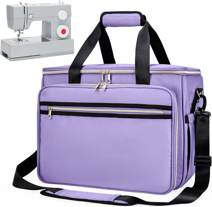 Sewing Machine Carrying Case with Removable Bottom Padding | Sewing Machine Bag Fits for Singer, Brother, Janome