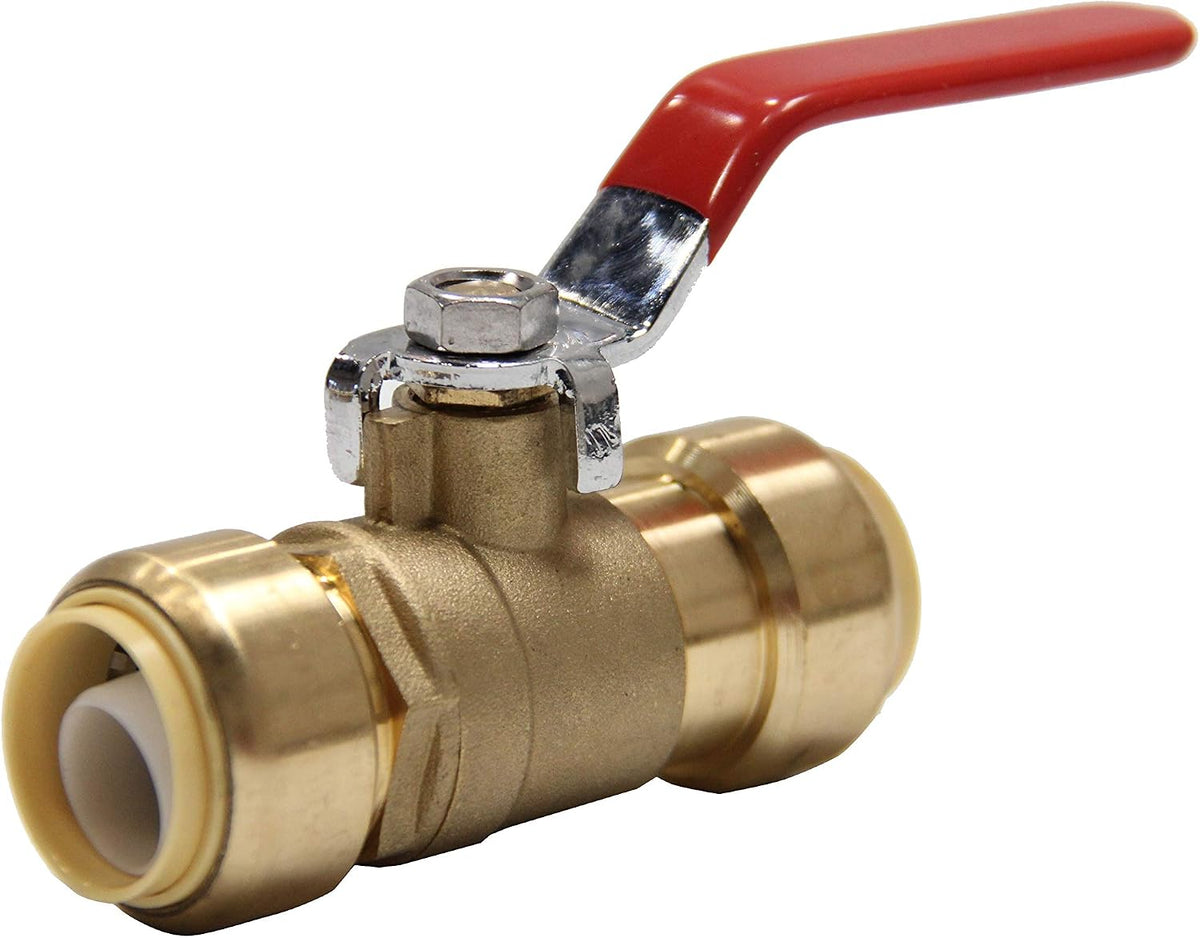 2Pcs EFIELD 1/2 Inch Push-Fit Full Port Ball Valve(PF-VALVE001-2)