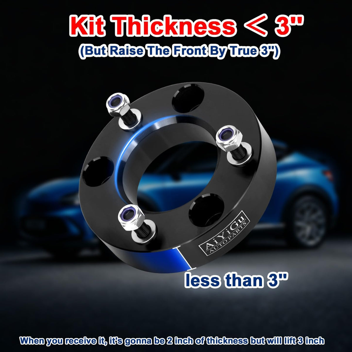 3" Front and 2" Rear Leveling Lift Kit for Silverado/Sierra 1500
