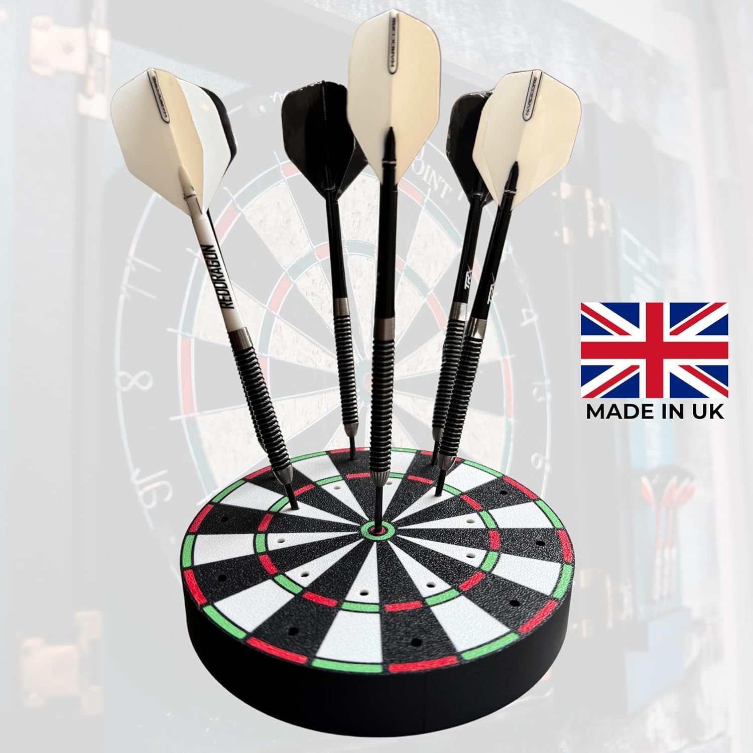 Dart Holder Stand | Dart Storage Stand for 21 Darts | Display for Game Room, Bar, Man Cave | Gift for Dad Brother