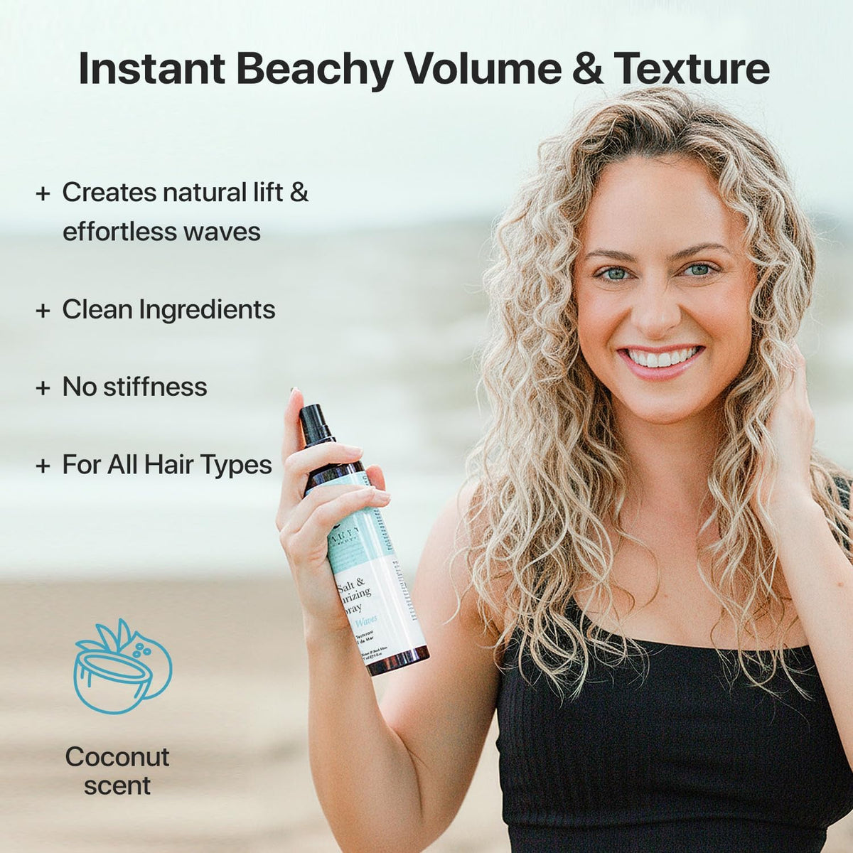 Sea Salt Spray for Textured Beach Waves & Volume