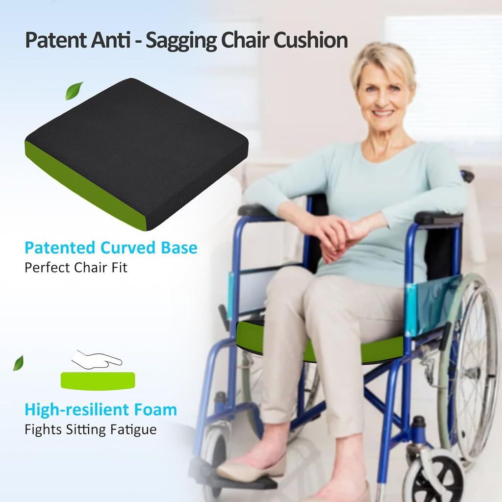 Washable Wheelchair Seat Cushions–Easy Maintenance Wheelchair Cushion That Reduces Caregiver Workload–Patented