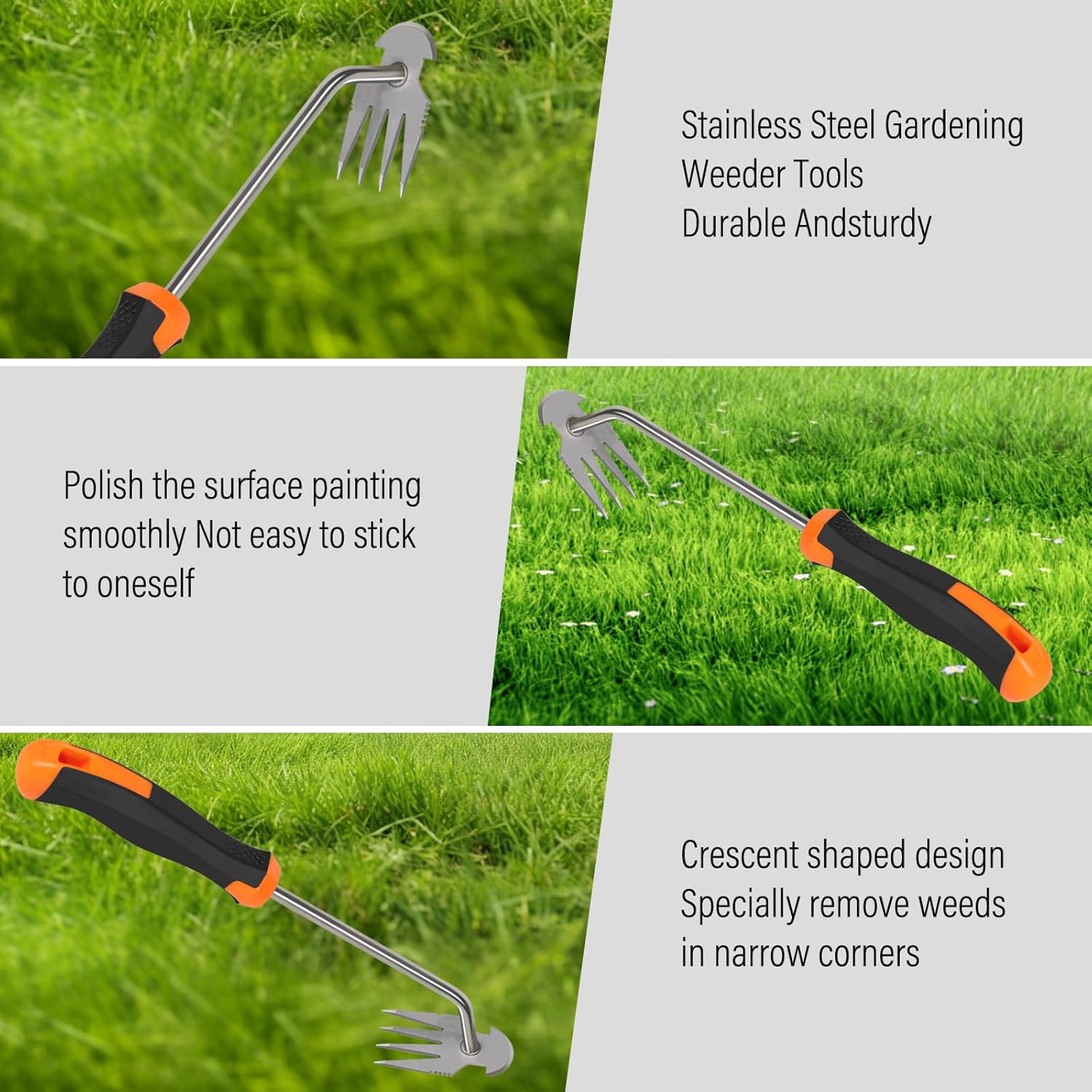 Weed Remover Tool,Garden Weed Tool, Portable Garden Weeding Tool for Vegetable Gardening Backyard Farm Planting &