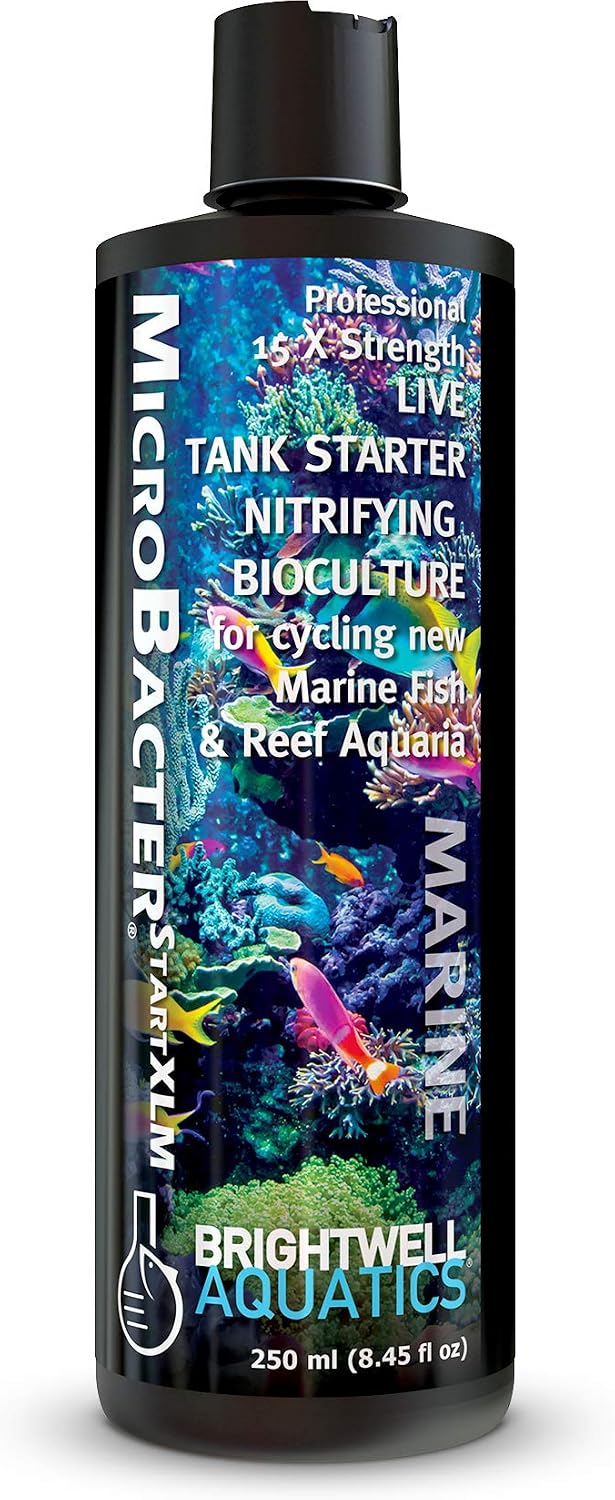 MicroBacter Start XLM - Concentrated Saltwater Nitrifying Bacteria - Quick Start Fish Tank Starter, Lift Microbe