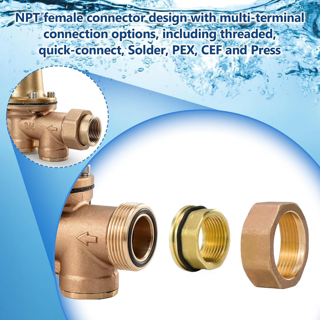 LF25AUB-Z3 3/4" Copper Silicon Alloy Water Pressure Reducing Valve