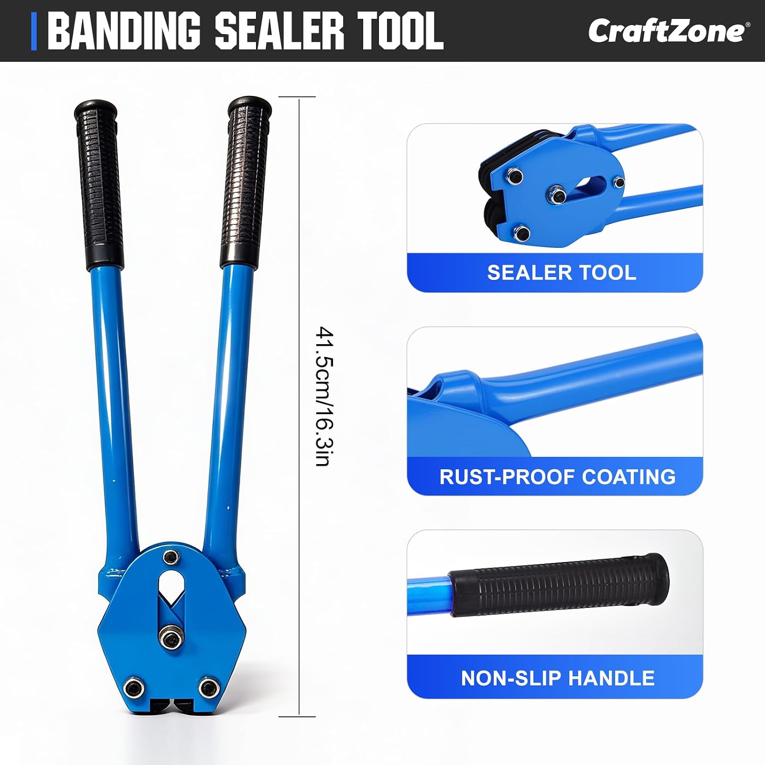 Banding Strapping Kit | Pallet Strapping Kit with Tensioner Tool | Heavy Duty Banding Tool 1500lbs Break for Banding