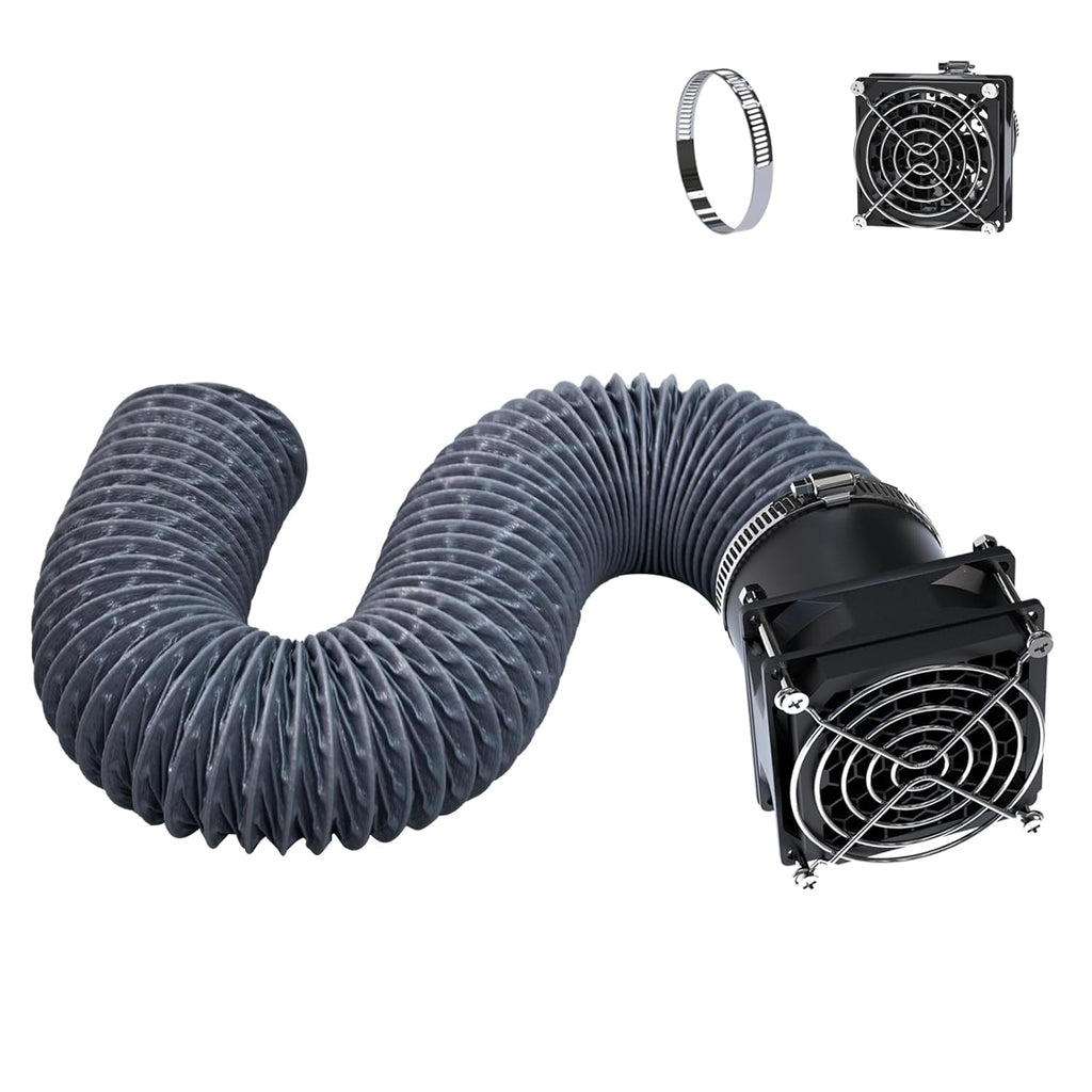 Fan Fume Extraction Kit for 3D Printer Enclosure, Exhaust Pipe with Low Noise Exhaust Fan, Efficient Ventilation
