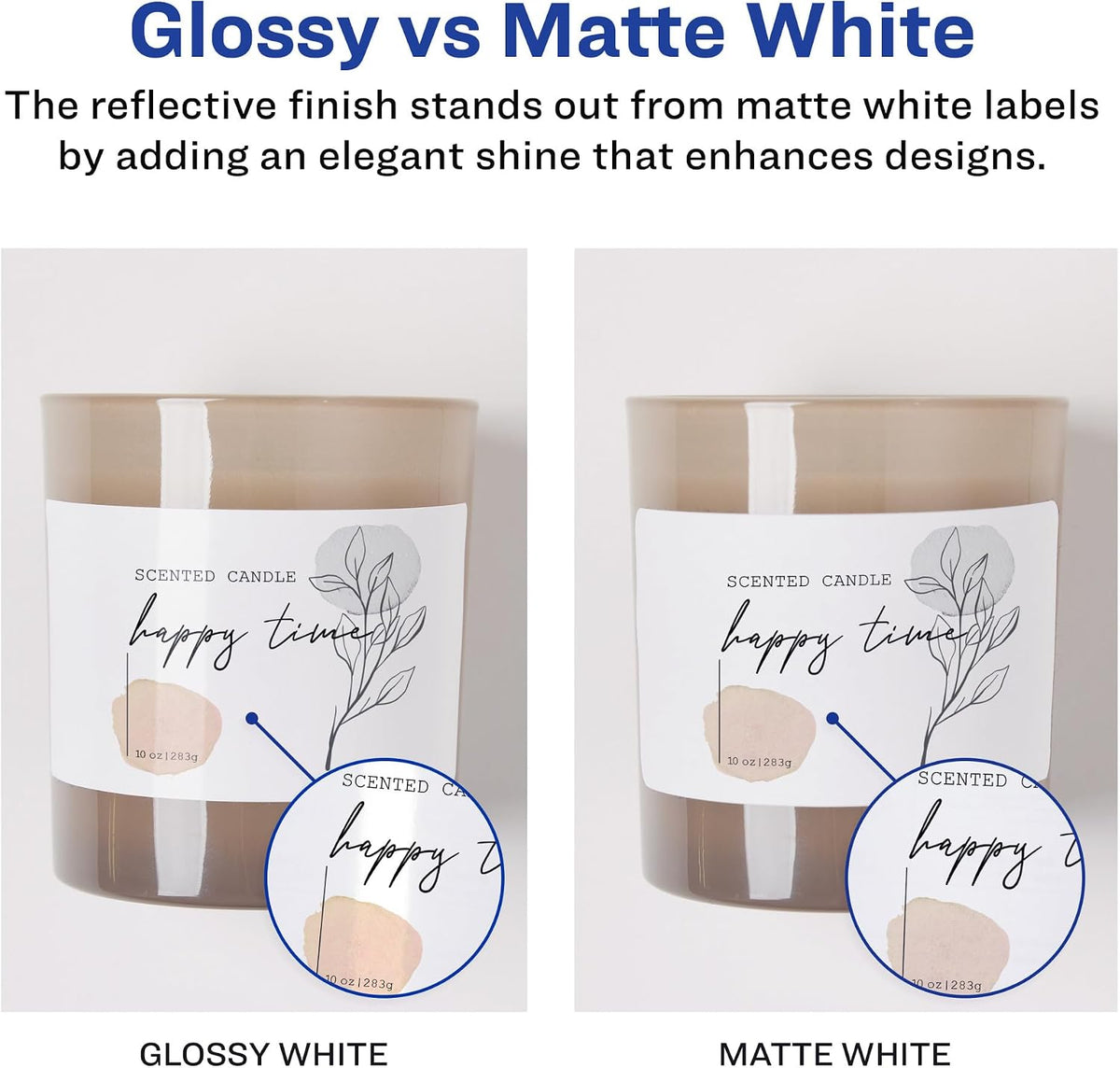 Shipping Labels, Sure Feed and Easy Peel Technology, Glossy White Labels, 2" x 4", Permanent Adhesive, Laser/Inkjet