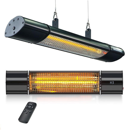 Hanging Patio Heater, Outdoor Electric Heater, Wall Mounted & Ceiling Infrared Garage Heater for Outdoor/Indoor Use