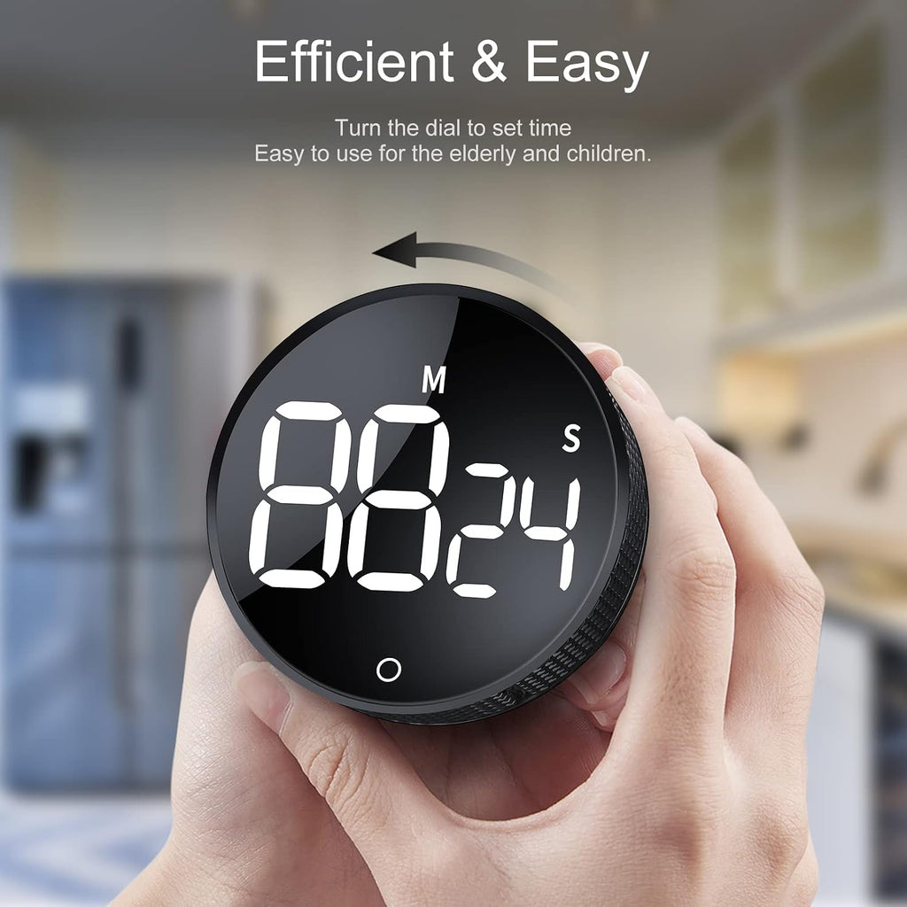 Digital Kitchen Timers, Visual timers Large LED Display Magnetic Countdown Countup Timer for Classroom Cooking